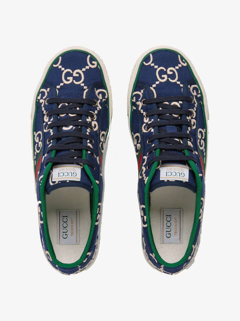 Men's Disney x Gucci Tennis 1977 Ink Blue Sneaker
