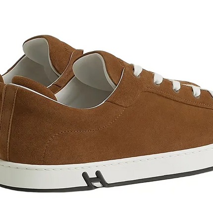 Men's Hermes Brown Sneakers
