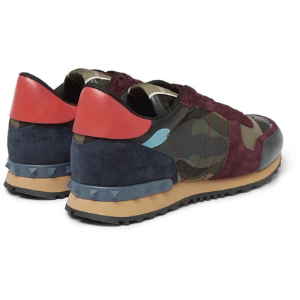 Men's Valentino Camo Rock Runners Multicolor Sneakers