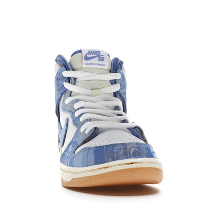 Men's Nike Carpet Company x Dunk High SB Blue Shoes