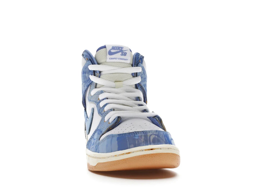 Men's Nike Carpet Company x Dunk High SB Blue Shoes