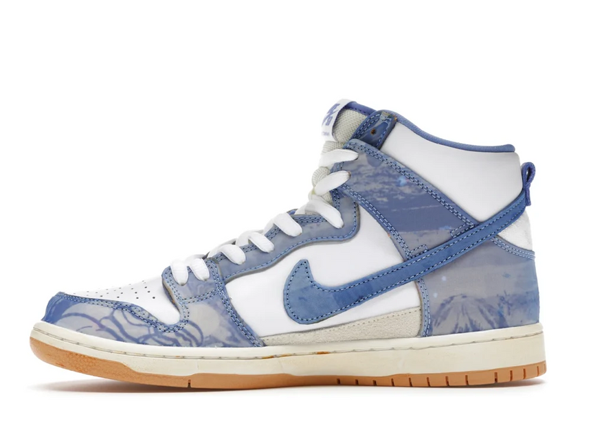 Men's Nike Carpet Company x Dunk High SB Blue Shoes