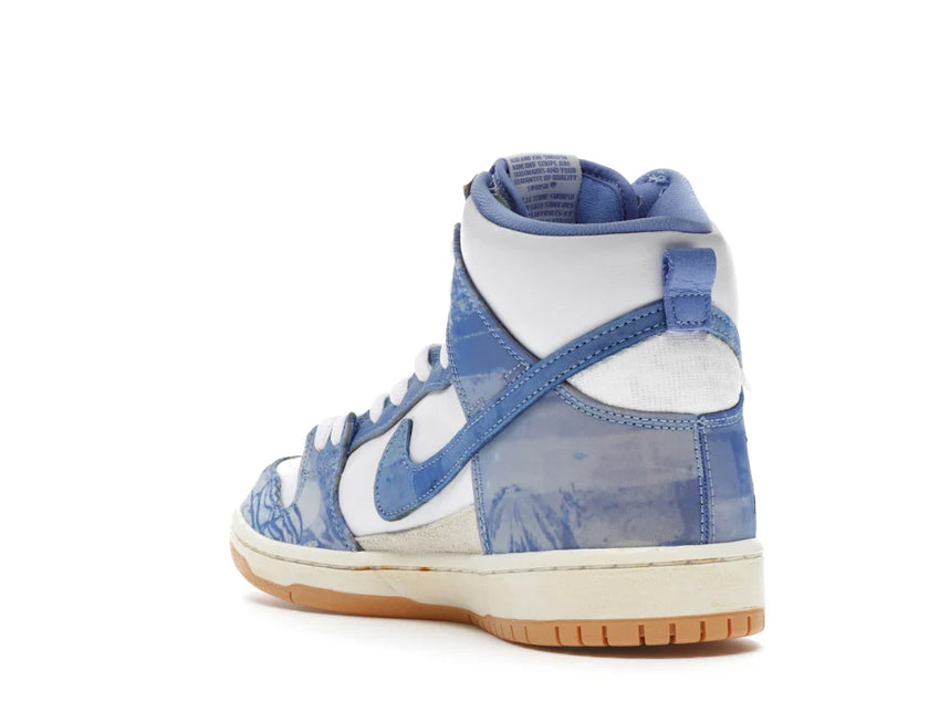 Men's Nike Carpet Company x Dunk High SB Blue Shoes