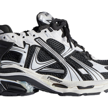 Men's Balenciaga Runner Black  White Shoes