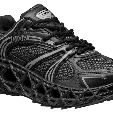 Men's Dior GreyBlack Mesh and Rubber B35 NXXT Black Sneakers
