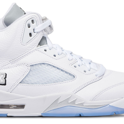 Men's Nike Air Jordan 5 White Metallic Shoes