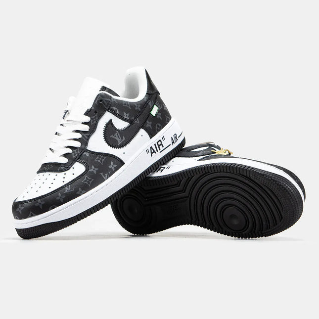 Men's Nike Air Force 1 Low Vuitton White Grey Shoes