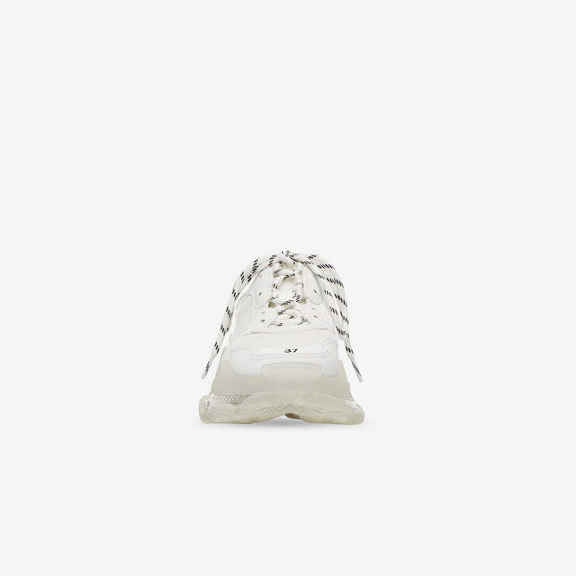 Men's Balenciaga Triple S Trainers Clear Sole White Sneakers