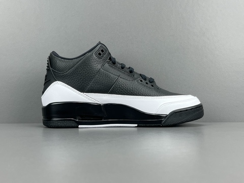 Men's Fragment Design x Air Jordan 3 Black White  Shoes