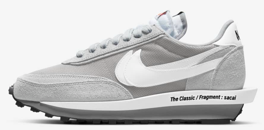 Men's Nike Fragment Design x sacai x LDV Waffle Light Smoke Grey Shoes