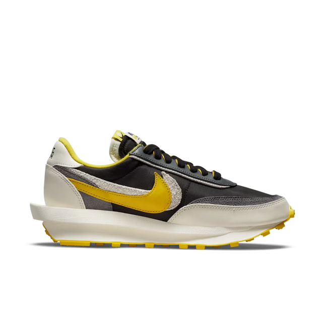 Men's LDWaffle x sacai x UNDERCOVER Black and Bright Citron Shoes