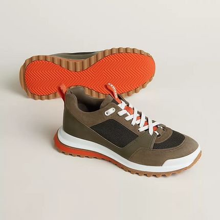 Men's Hermès Bouncing Tundra Green Sneakers