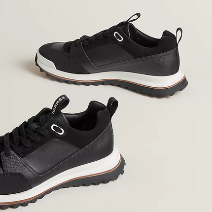 Men's Hermès Bouncing Black Sneakers