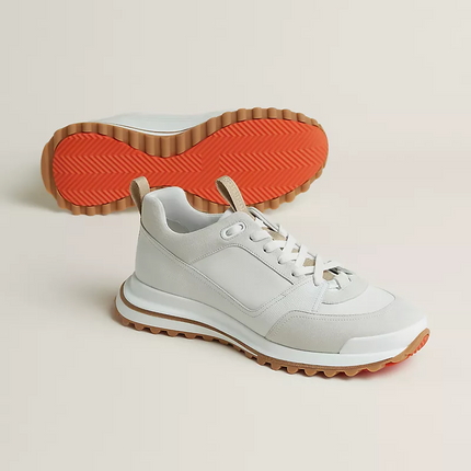 Men's Hermès Bouncing White Sneakers