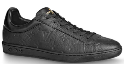 Men's Louis Vuitton Luxembourg Trainer Black Sneakers