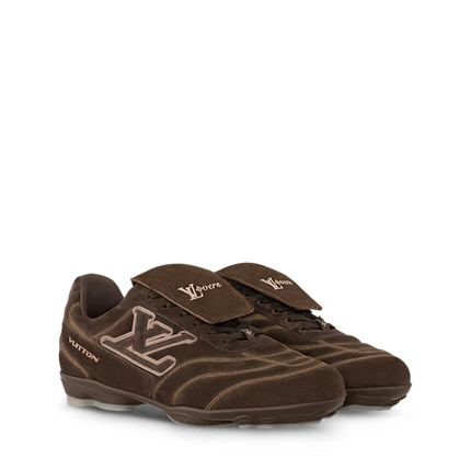 Men's Louis Vuitton Footprint Soccer Brown Sneakers