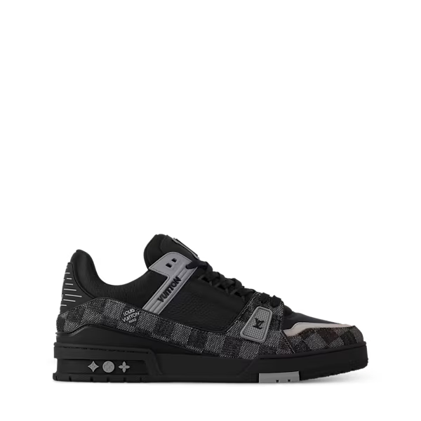 Men's Louis Vuitton LV Trainer Black White Sneakers