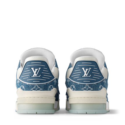 Men's Louis Vuitton Trainer Blue Denim Sneakers
