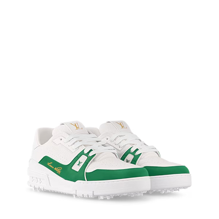 Men's Louis Vuitton Trainer Green Sneakers