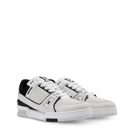 Men's Louis Vuitton Trainer White Black Sneakers