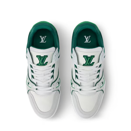 Men's Louis Vuitton Trainer Green Sneakers