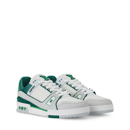 Men's Louis Vuitton Trainer Green Sneakers