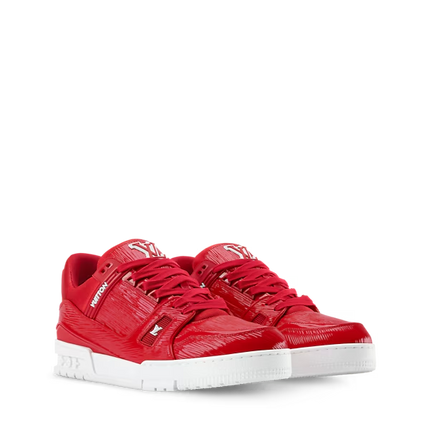 Men's Louis Vuitton Trainer Red Sneakers