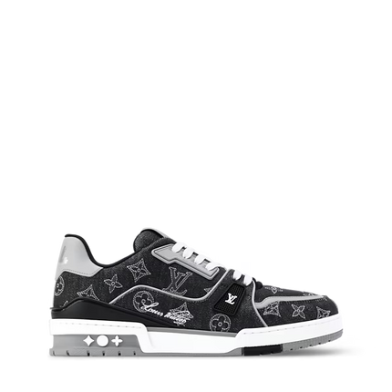 Men's Louis Vuitton Trainer Black Sneakers