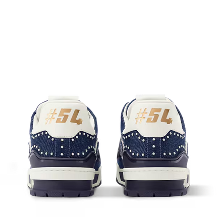 Men's Louis Vuitton Trainer Indigo Blue Sneakers
