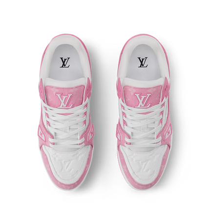 Men's Louis Vuitton Trainer Pink Sneakers
