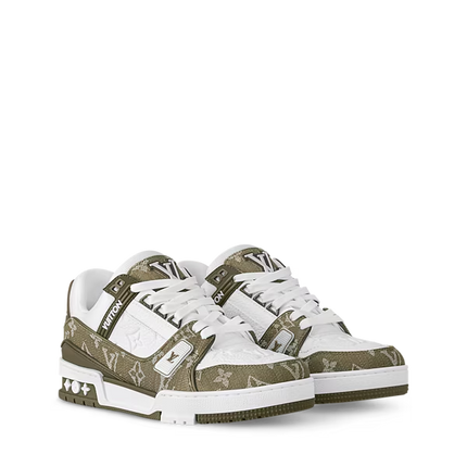 Men's Louis Vuitton Trainer Khaki Sneakers