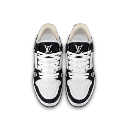 Men's Louis Vuitton Trainer Black White Sneakers