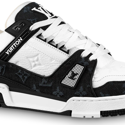 Men's Louis Vuitton Trainer Black White Sneakers