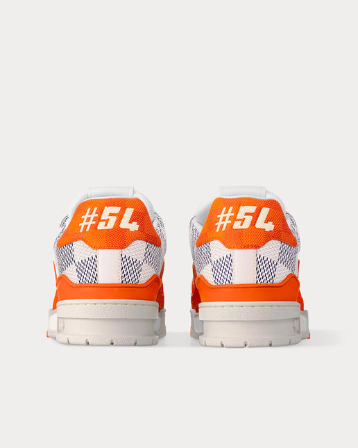 Men's Louis Vuitton LV Trainer Orange Sneakers