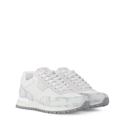 Men's Louis Vuitton Run Away White Denim Sneakers