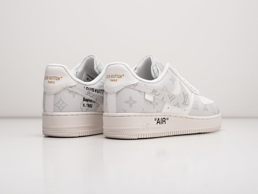 Men's Nike Air Force 1 Low Vuitton White Black Shoes