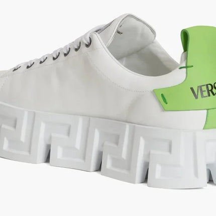 Men's Versace Greca White Light Green Sneakers
