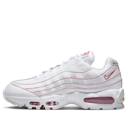 Men's Nike Air Max 95 Big Bubble White University Red Shoes