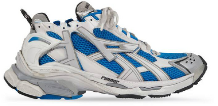 Men's Balenciaga Runner Trainers Sneaker In Blue White