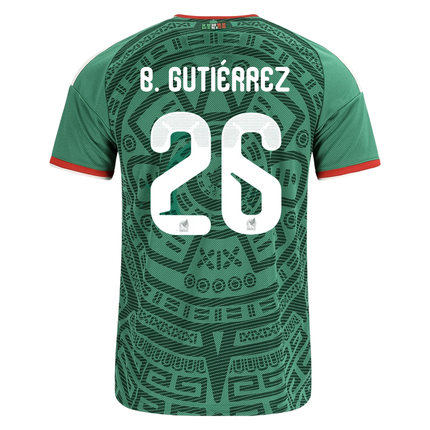 Brian Gutiérrez Mexico Home 2026 World Cup Jersey - Bold Green