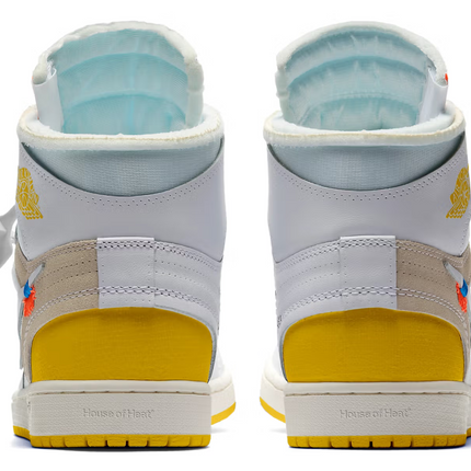 Men's Air Jordan 1 High 'White Yellow’ Shoes
