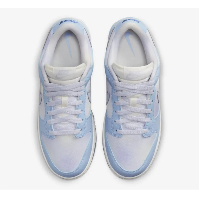 Men's Nike Dunk Low Blue Airbrush Canvas Shoes
