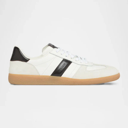 Men's Tom Ford Suede Sneakers With Panels Optical White