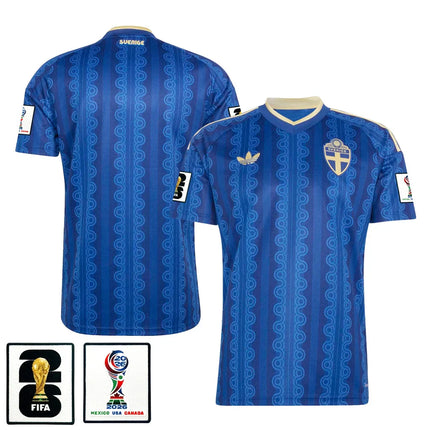 Sweden National Team 2026 x World Cup Patch Away Jersey – Blue