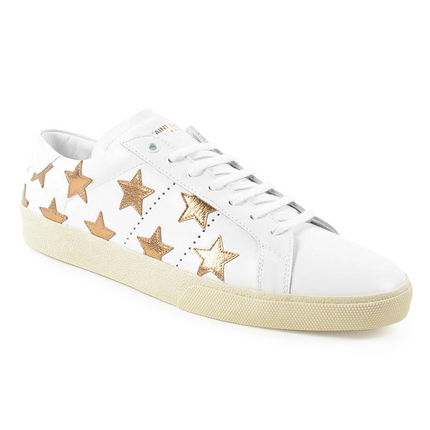 Men's Saint Laurent Court Classic SL06 Gold Sneakers