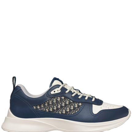 Men's Dior B25 Runner Navy Blue Cream Sneakers