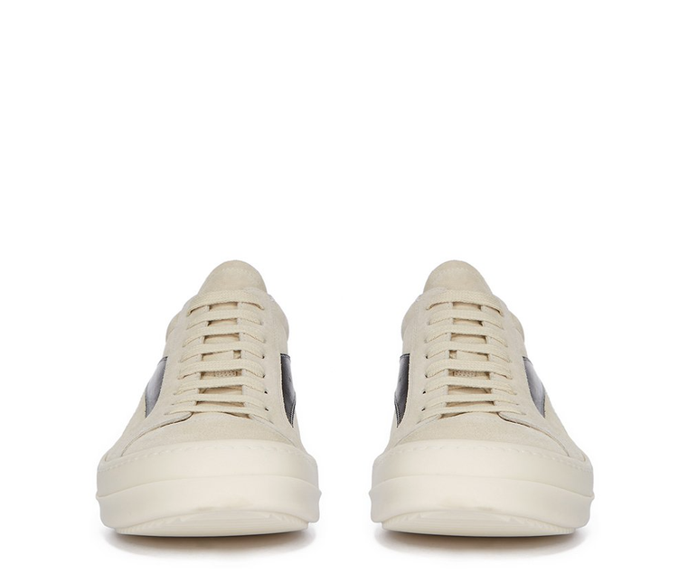 Men's Rick Owens Luxor Suede Vintage Milk Shoes