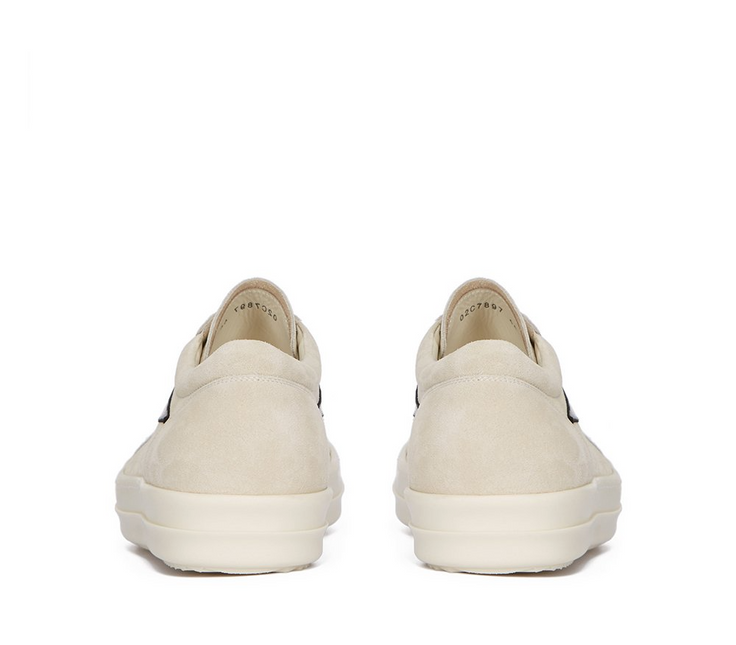 Men's Rick Owens Luxor Suede Vintage Milk Shoes