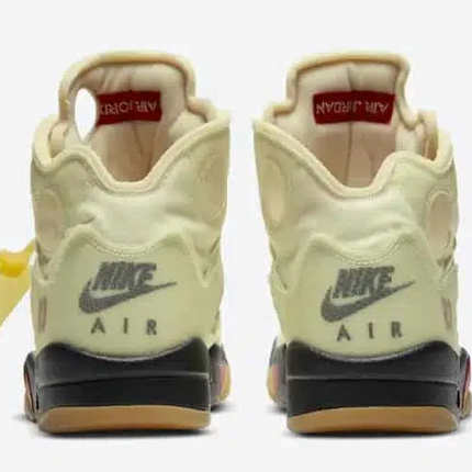 Men's Nike Air Jordan 5 Retro SP x Off-White Sail Shoes