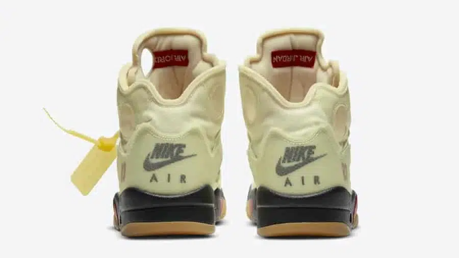 Men's Nike Air Jordan 5 Retro SP x Off-White Sail Shoes